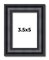 Photo Size Linear Black Picture Frame - UV Acrylic, Foam Board Backing, Hanging Hardware